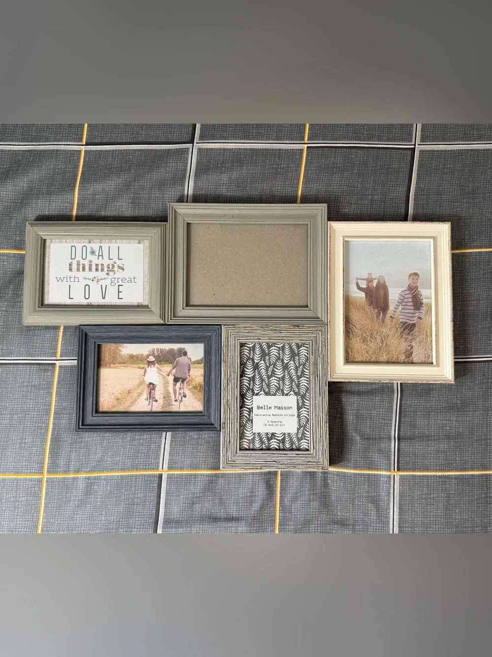 🏡Multi-Frame Wall Collage in Gray and Cream NWOT